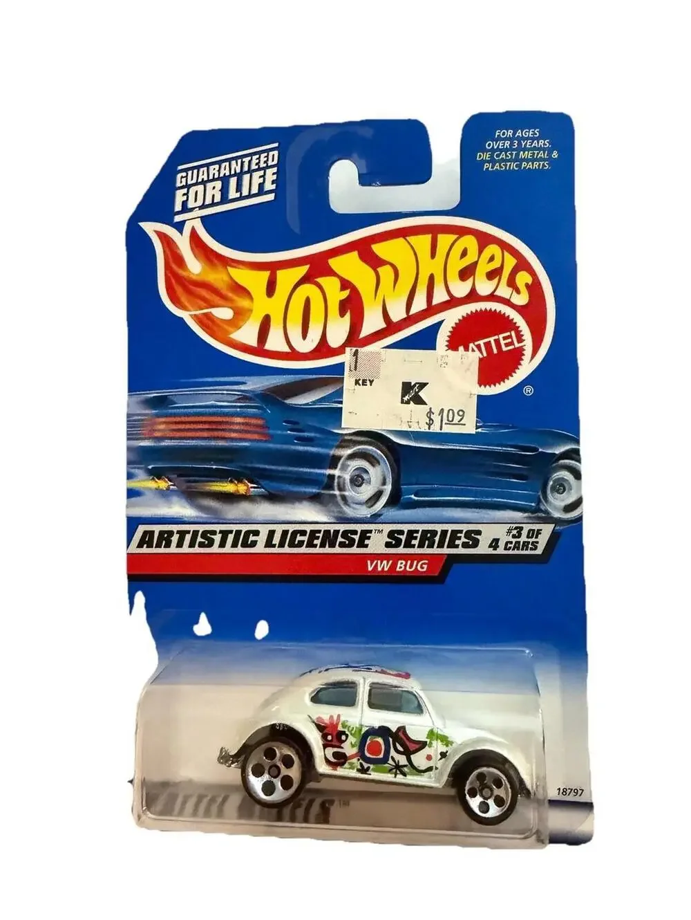 Hot Wheels 1960s VW Bug Volkswagen Beetle Diecast Artistic Licensed Serie 3/4